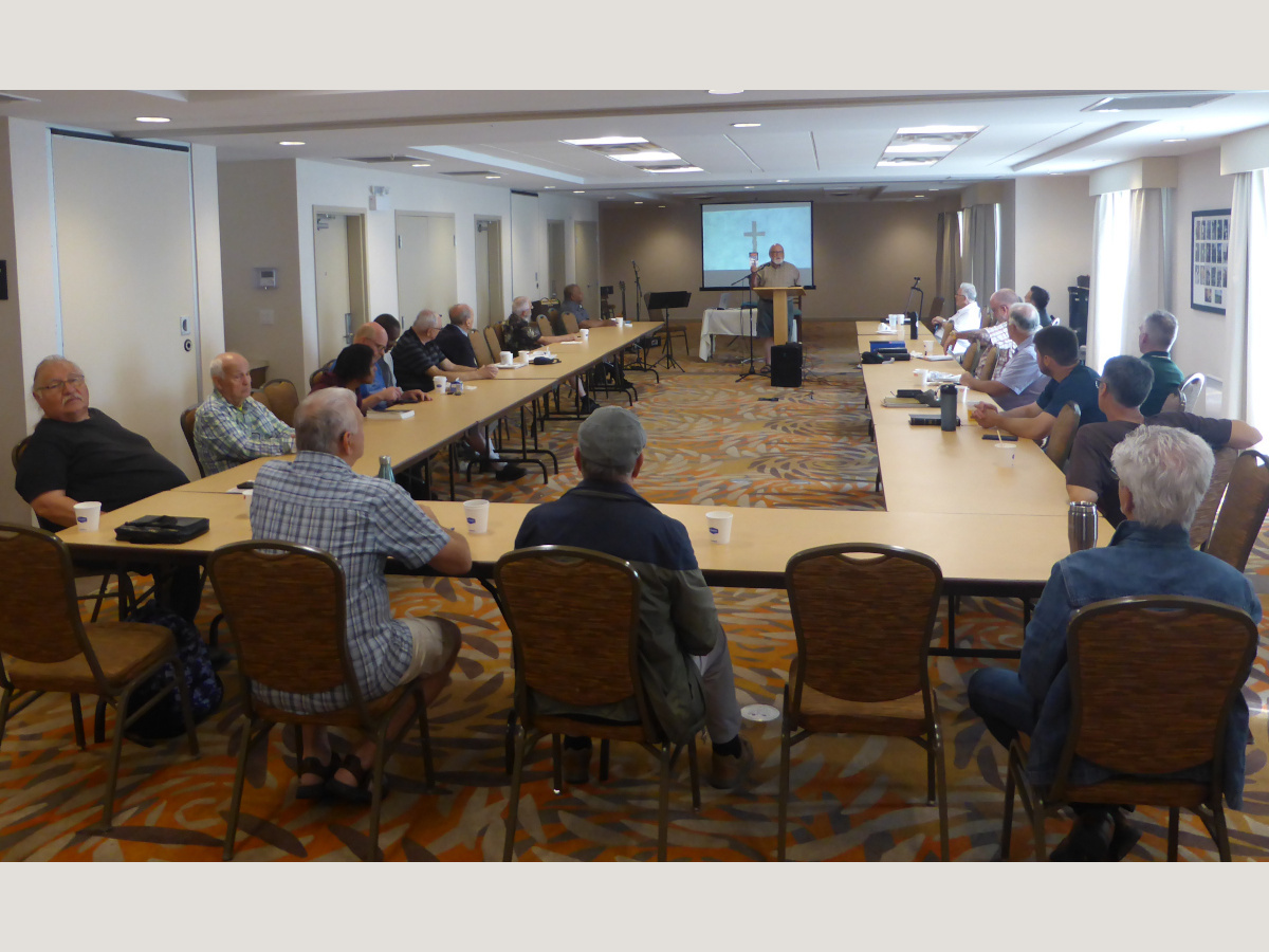 Men attending, our July 2024 Men's Breakfast Gathering.