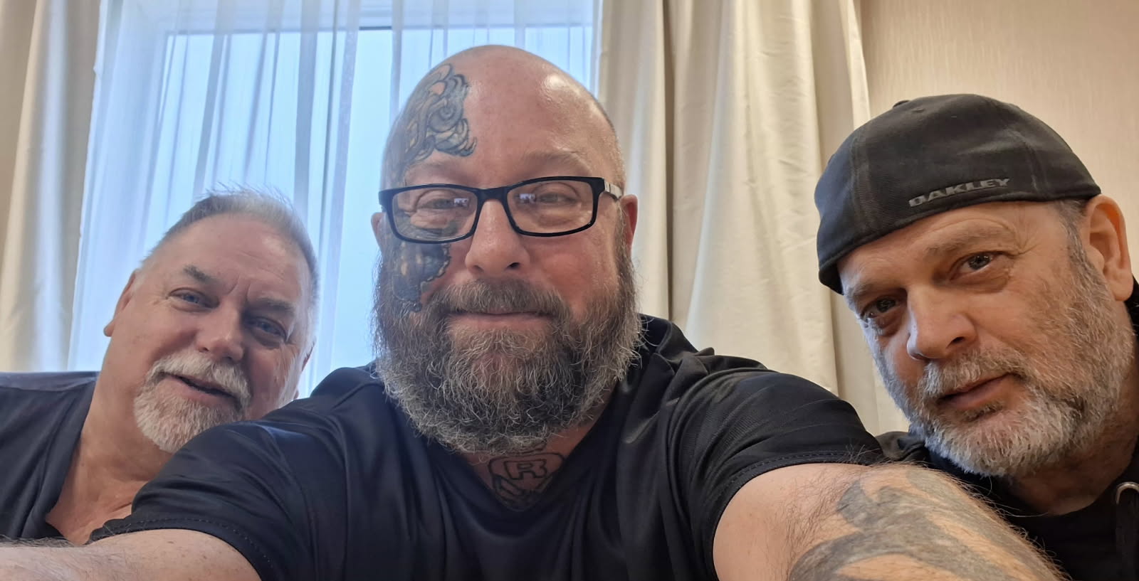 Three men at our April 2026 Men's Breakfast Gathering.